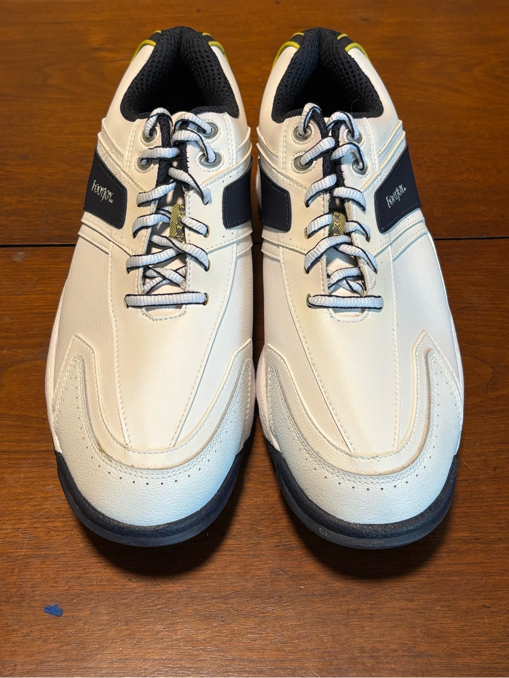 FootJoy GreenJoy Men’s Leather White/Navy Golf Shoes Size 10.5 W Style 45545